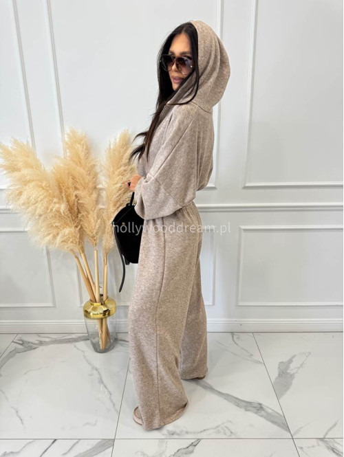 Komplet oversize bluza+ spodnie cappucino MAGNOLIA 183 - photo #28