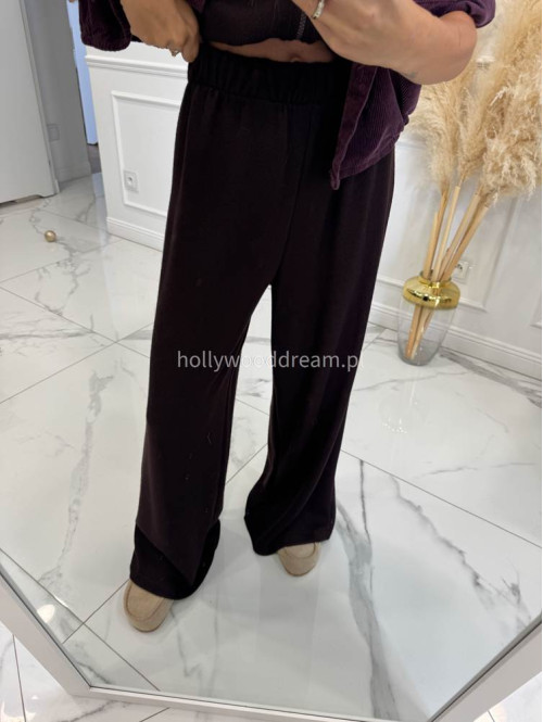 Komplet oversize bluza+ spodnie ciemno czekoladowy MAGNOLIA 183 - photo #13