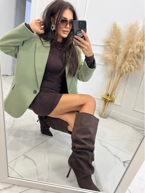 Marynarka oversize zielona GLAM 171