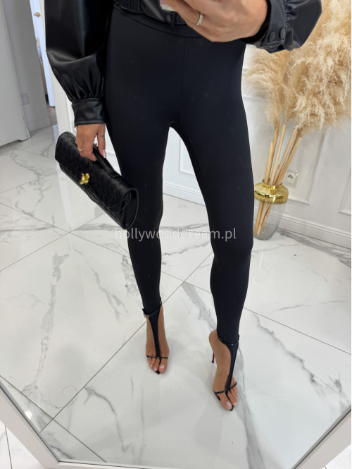 Legginsy z zakładką na palec KOLIAN czarne 163 - photo #32