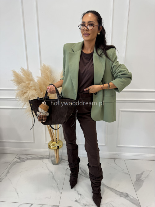 Marynarka oversize zielona GLAM 171 - photo #22