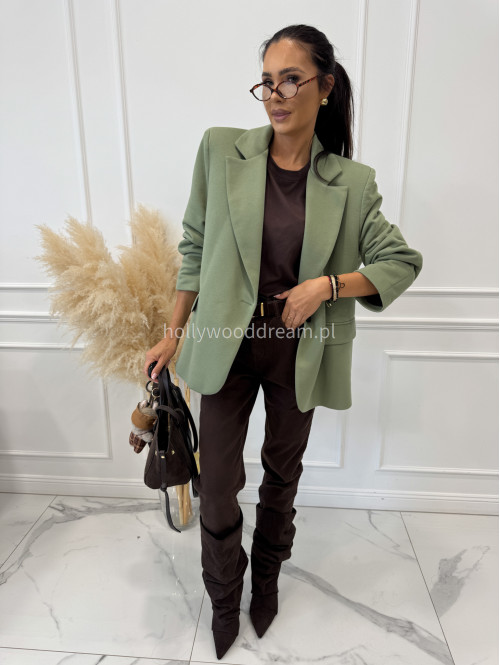 Marynarka oversize zielona GLAM 171 - photo #27
