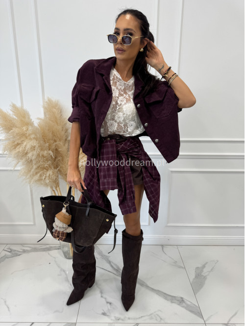 T-shirt koronkowy kremowy DORINE 131 - photo #40