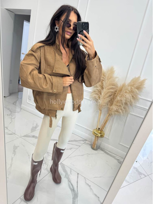 Legginsy z zapiętką beżowe Blania 31 - photo #18