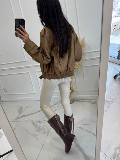 Legginsy z zapiętką beżowe Blania 31 - photo #22
