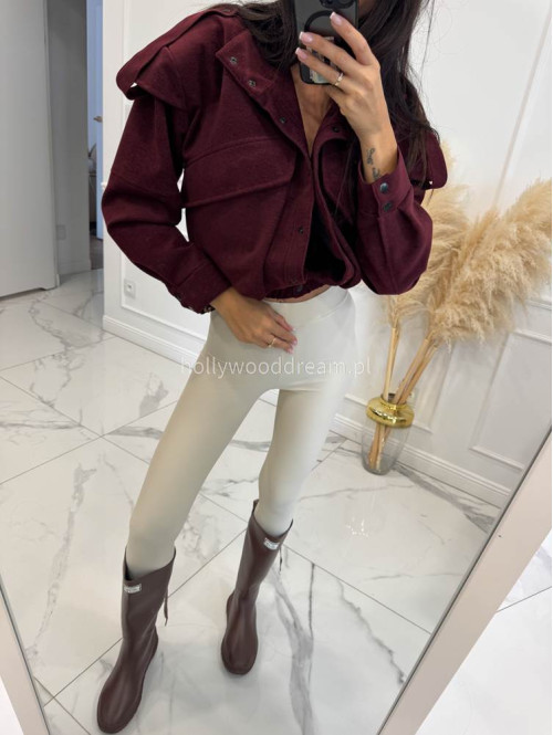 Legginsy z zapiętką beżowe Blania 31 - photo #28