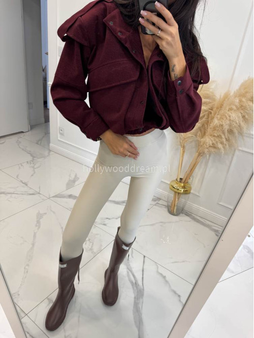 Legginsy z zapiętką beżowe Blania 31 - photo #29