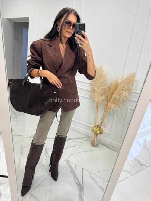 Szare spodnie jeansowe z naszywką na tylnej kieszeni DENIM 192 - photo #14