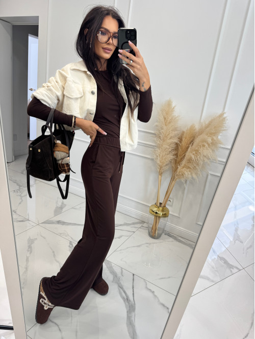 Kremowa kurtka jeans Sara 49 - photo #3