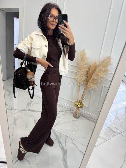 Kremowa kurtka jeans Sara 49 - photo #17
