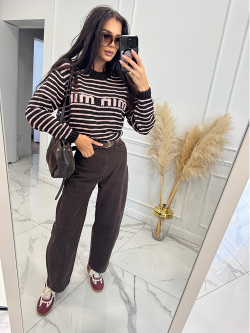 Czekoladowe spodnie Baggy jeans 192 - photo #1