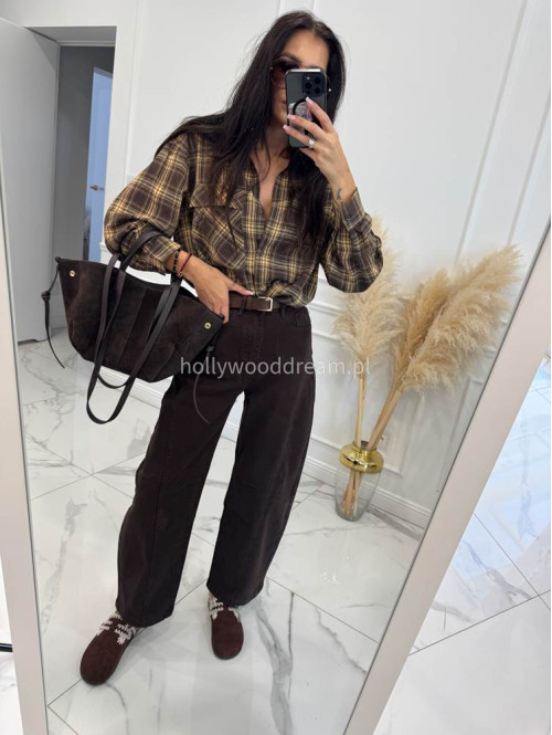 Czekoladowe spodnie Baggy jeans 192 - photo #9