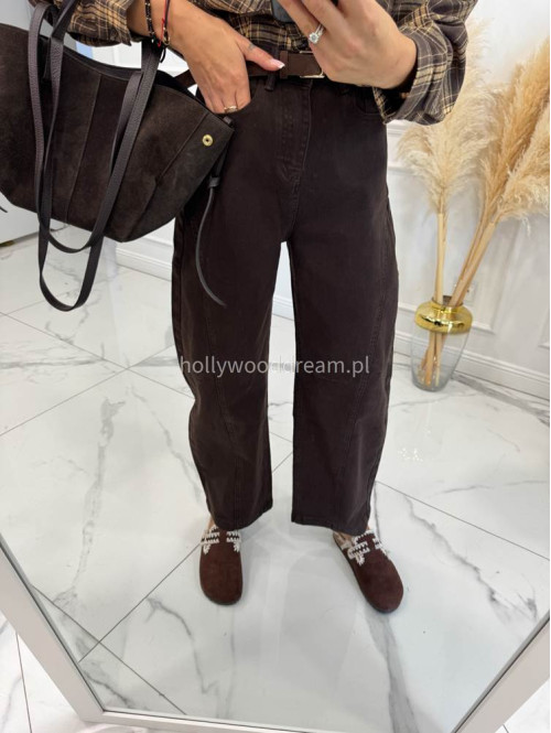Czekoladowe spodnie Baggy jeans 192 - photo #11