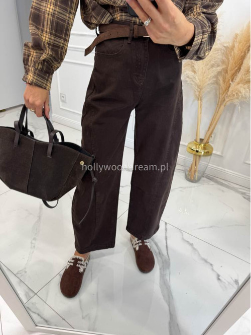 Czekoladowe spodnie Baggy jeans 192 - photo #12