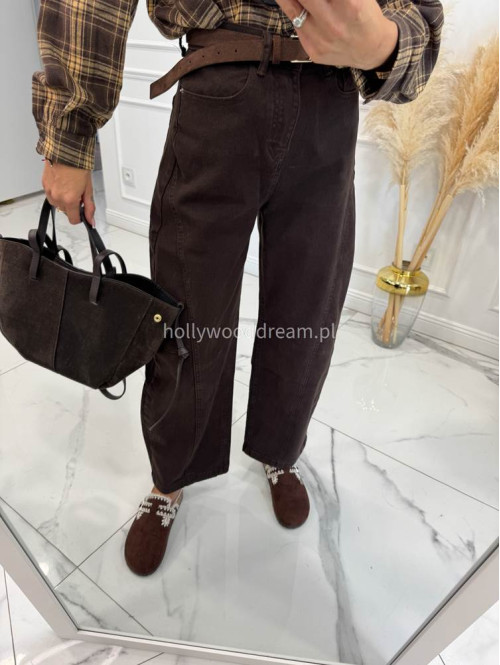 Czekoladowe spodnie Baggy jeans 192 - photo #13