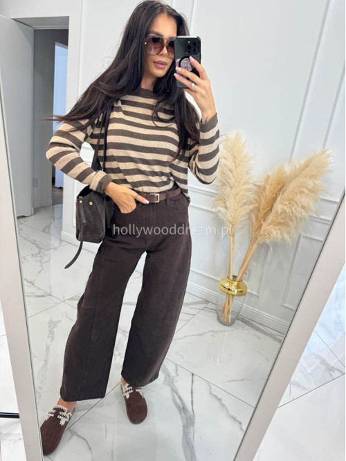 Czekoladowe spodnie Baggy jeans 192 - photo #14