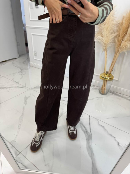 Czekoladowe spodnie Baggy jeans 192 - photo #18