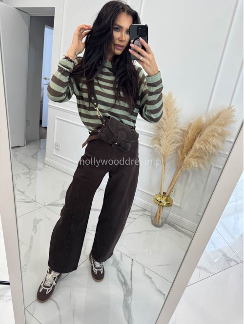 Czekoladowe spodnie Baggy jeans 192 - photo #21