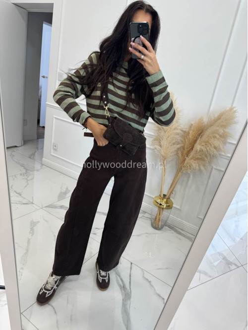 Czekoladowe spodnie Baggy jeans 192 - photo #23
