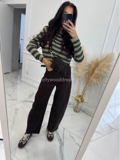 Czekoladowe spodnie Baggy jeans 192 - photo #24