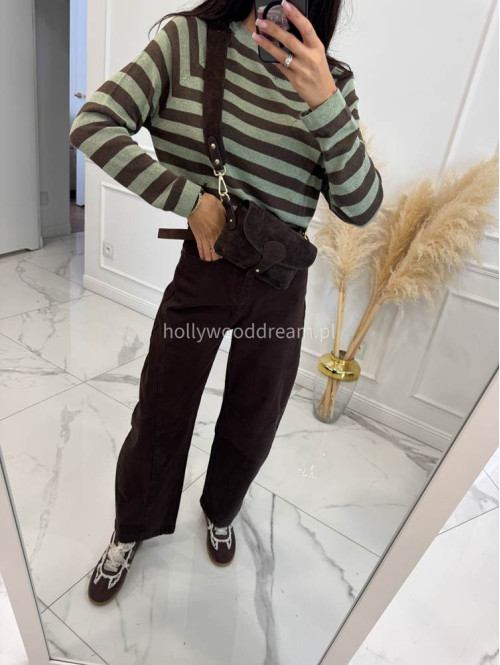 Czekoladowe spodnie Baggy jeans 192 - photo #26