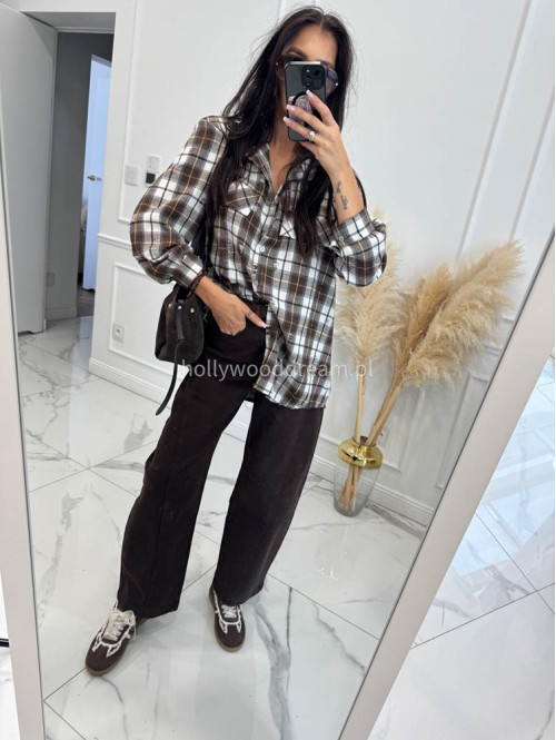 Czekoladowe spodnie Baggy jeans 192 - photo #32