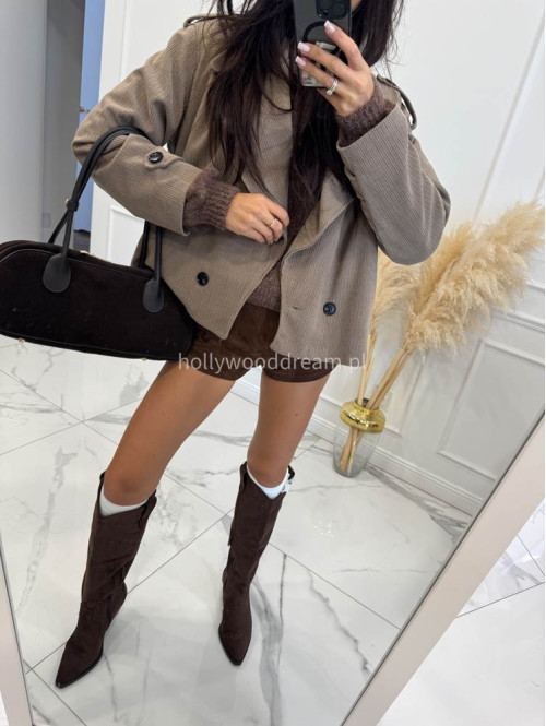 Mokka kurtka sztruksowa krótka STELLA 17 - photo #6