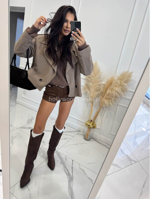 Mokka kurtka sztruksowa krótka STELLA 17 - photo #9