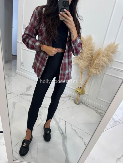 Czarne legginsy z zapiętką IRMA 69 - photo #35