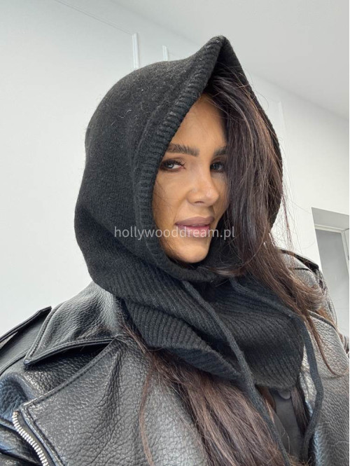 Czarny kaptur balaclava Winter - photo #4