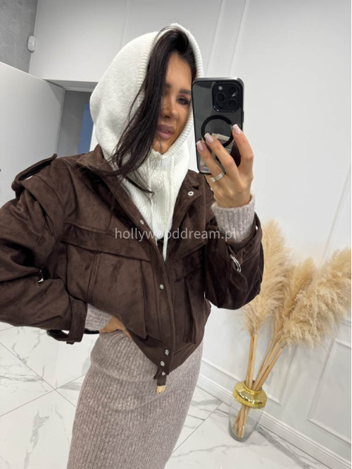 Kremowy kaptur balaclava Winter