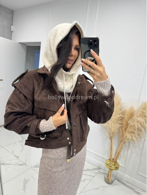 Jasno beżowy kaptur balaclava Winter - photo #1