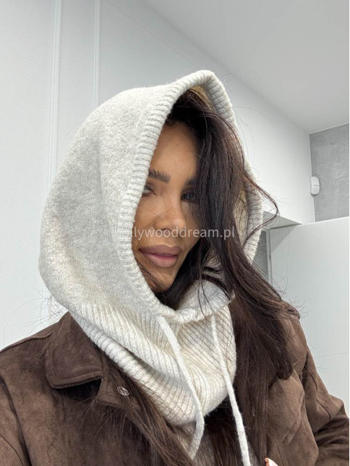 Jasno beżowy kaptur balaclava Winter - photo #4