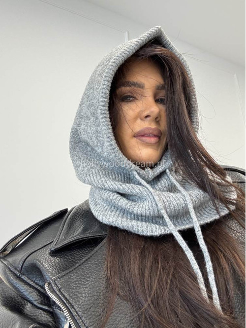 Szary kaptur balaclava Winter - photo #5