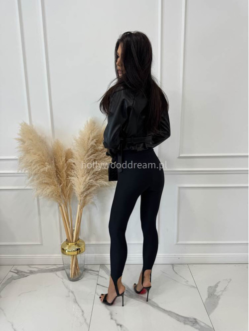 Legginsy z zapiętką czarne Blania 31 - photo #31