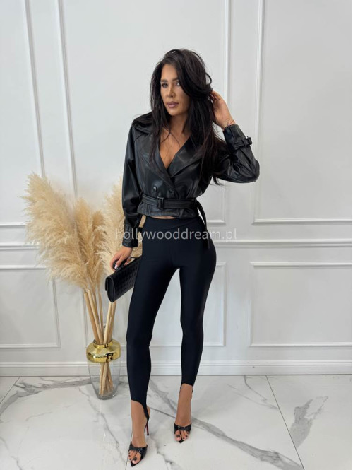 Legginsy z zapiętką czarne Blania 31 - photo #32