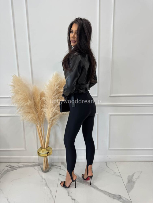 Legginsy z zapiętką czarne Blania 31 - photo #33