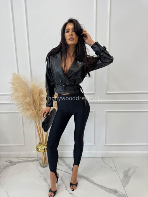 Legginsy z zapiętką czarne Blania 31 - photo #34