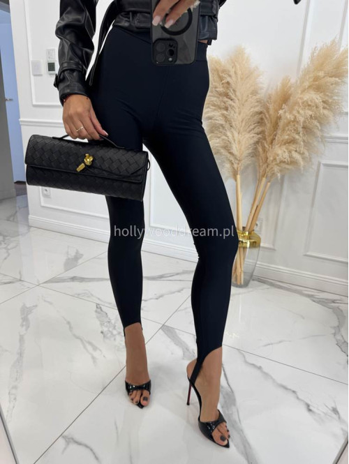 Legginsy z zapiętką czarne Blania 31 - photo #37