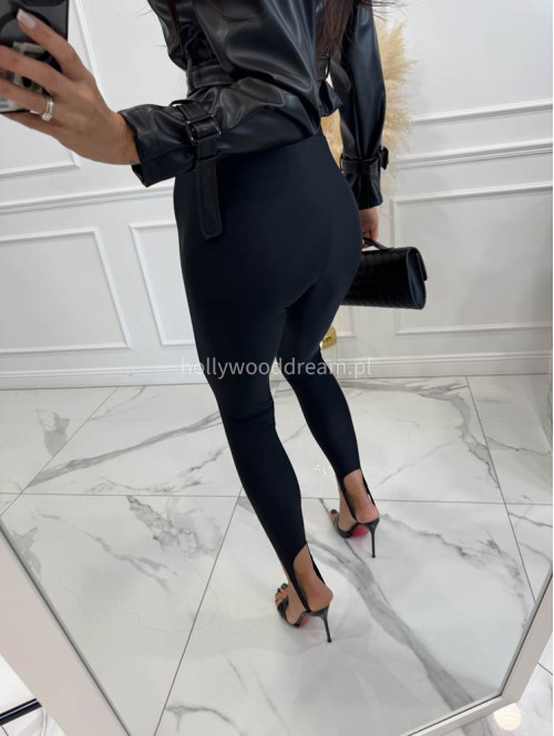 Legginsy z zapiętką czarne Blania 31 - photo #38