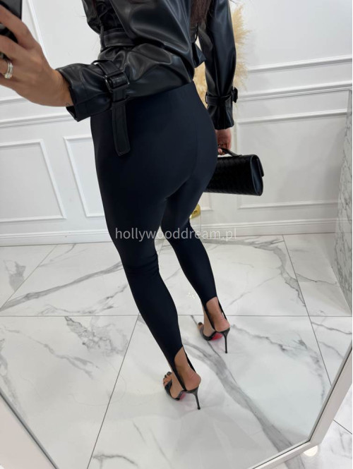 Legginsy z zapiętką czarne Blania 31 - photo #39
