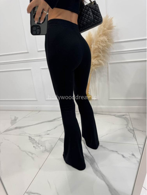 Czarny komplet sweterkowy bluzka + spodnie 85% wiskozy RUBY 173 - photo #3