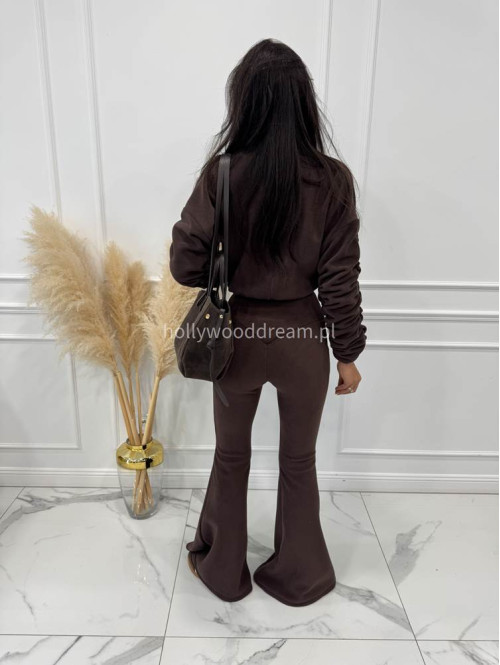 PRE ORDER Czekoladowy komplet polar bluza + spodnie Bear 173 - photo #5