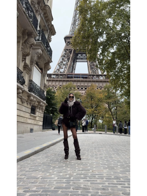 Kaptur z kominem EMILY ciemny beż 09, 194 - photo #24