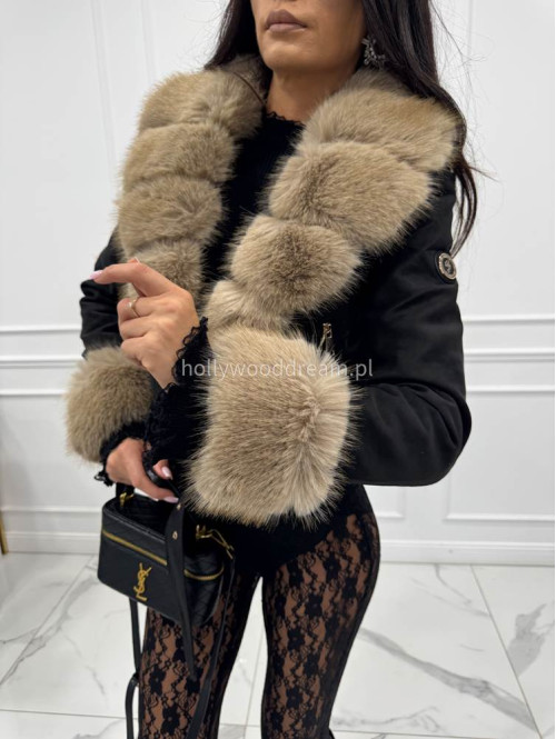 Czarne legginsy koronkowe z zapiętką i gumką w pasie KAMIL 185 - photo #13