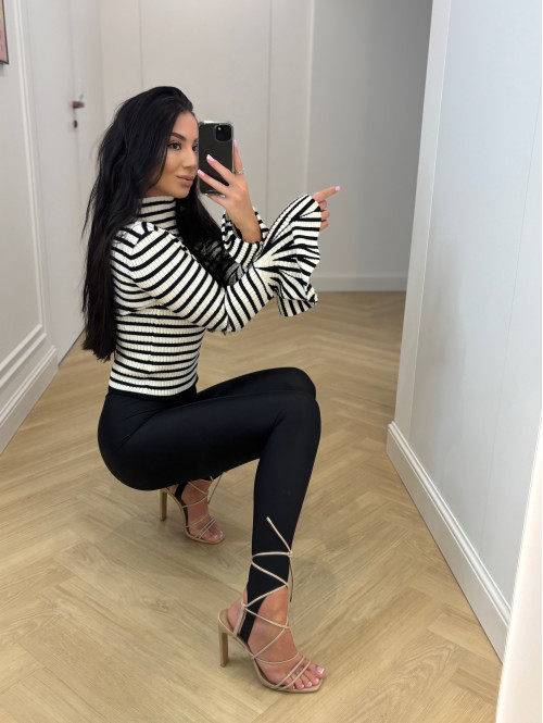 Legginsy z zapiętką czarne Blania 31 - photo #43