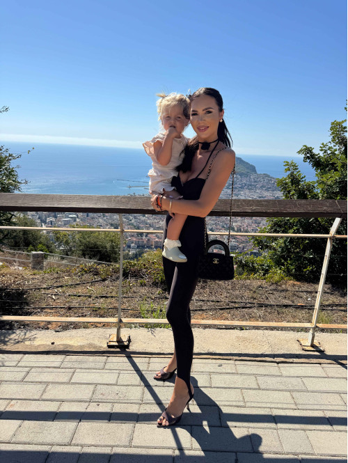 Legginsy z zapiętką czekoladowe Blania 31 - photo #98