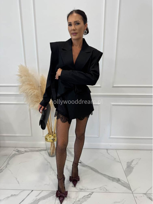 Marynarka z dwoma guzikami czarna Elegra 25 Marynarka z dwoma guzikami czarna Elegra 25 - photo #63