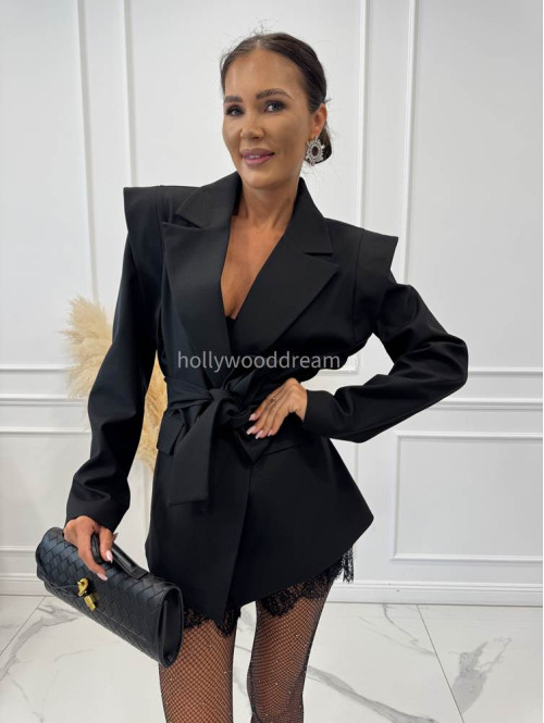 Marynarka z dwoma guzikami czarna Elegra 25 Marynarka z dwoma guzikami czarna Elegra 25 - photo #67