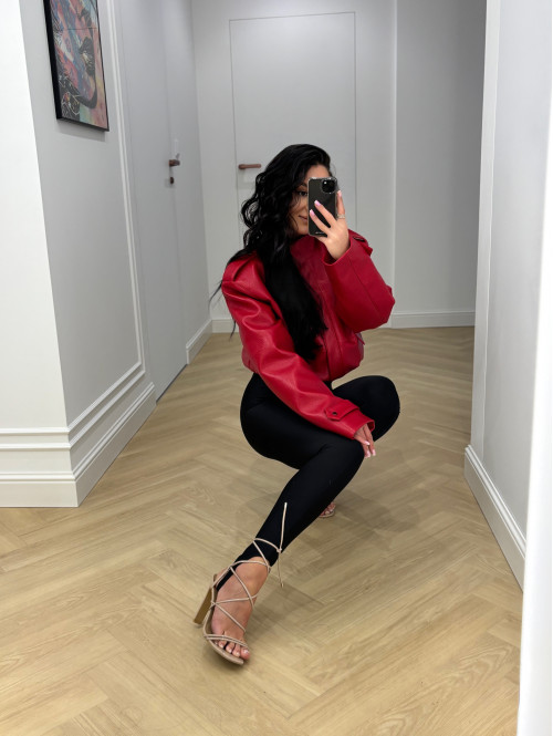 Czarne legginsy z zapiętką IRMA 69 - photo #37